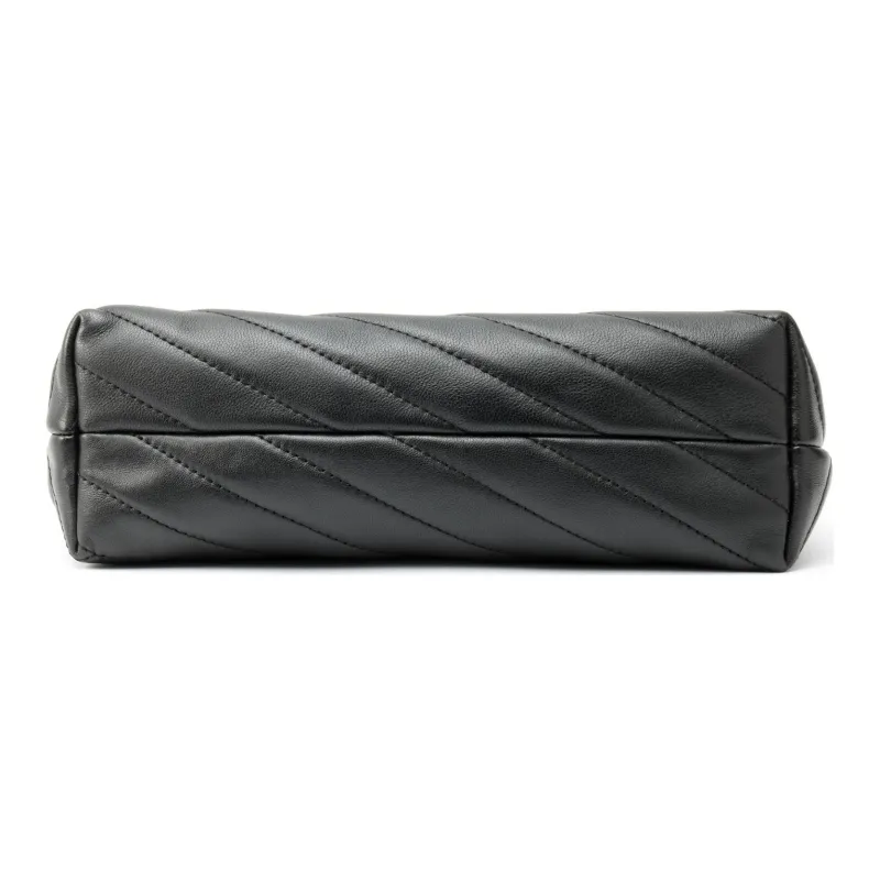 TORY BURCH Kira Sheepskin Envelope Bag, Crossbody Bag, Shoulder Bag Trumpets Women's Black-6