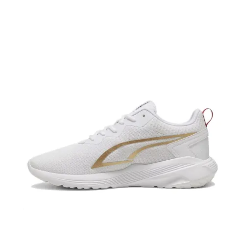 PUMA All-Day Active Running Shoes Unisex Low-Top White Gold