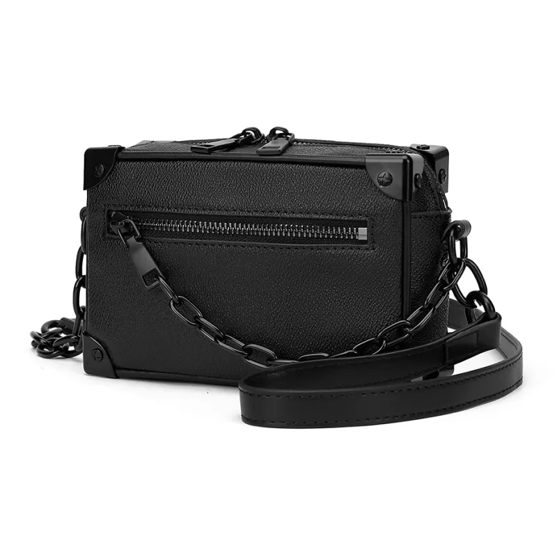 FAIRWHALE PVC Shoulder Bag Crossbody Bag Chain Bag Unisex-33