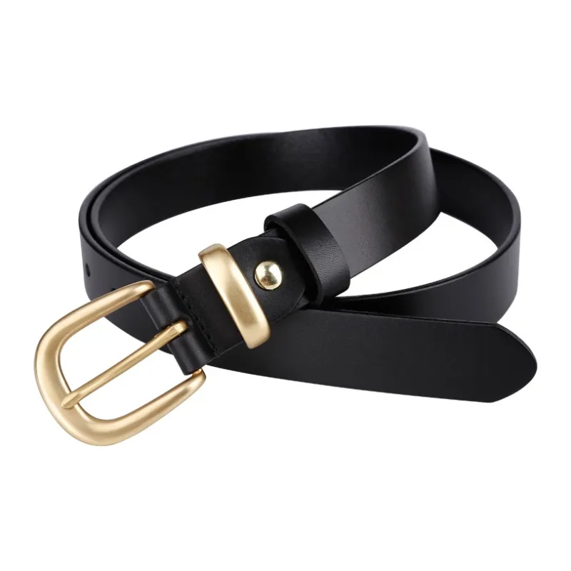 Jaylen Oos Pure Copper Pin Buckle Top Grain Cow Leather Leather Belts Women's-3