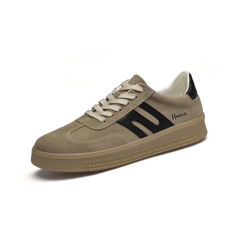 Extravagant Breathable And Wear resistant Low Top Skateboard Shoes Men's Sand-1