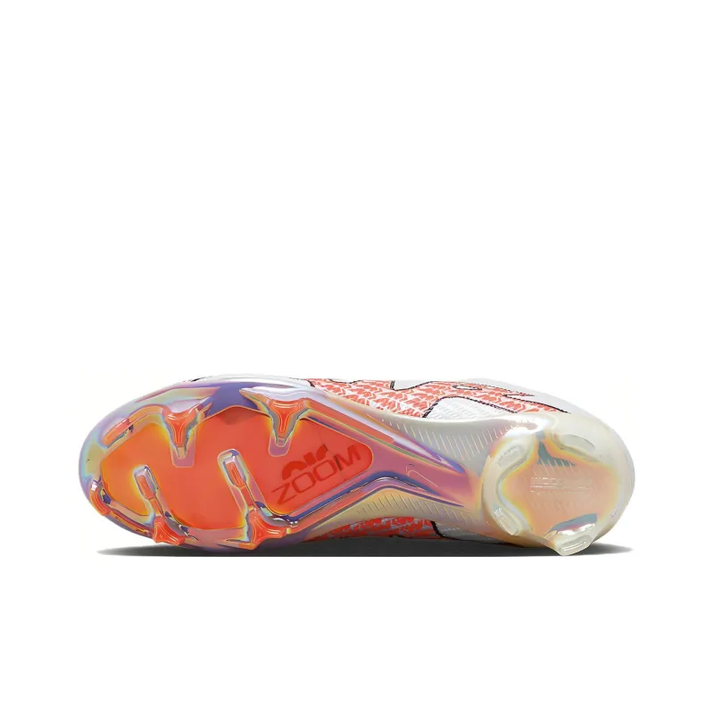 Nike Zoom Mercurial Vapor 15 Elite Fg White Bright Crimson-5
