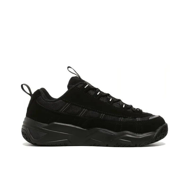 FILA Cushioning, Slip Resistant, And Abrasion Resistant Low Top Casual Shoes Unisex Black-1