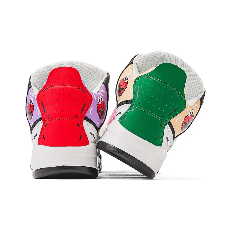 SESAME STREET Slip-Resistant Breathable Coverage Mid-Top Basketball Shoes Unisex-5