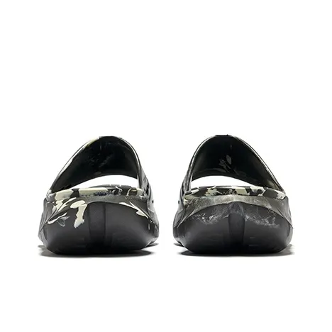 Saucony Slip Resistant Abrasion Resistant Slide Slippers Unisex Dark Gray Beige-3