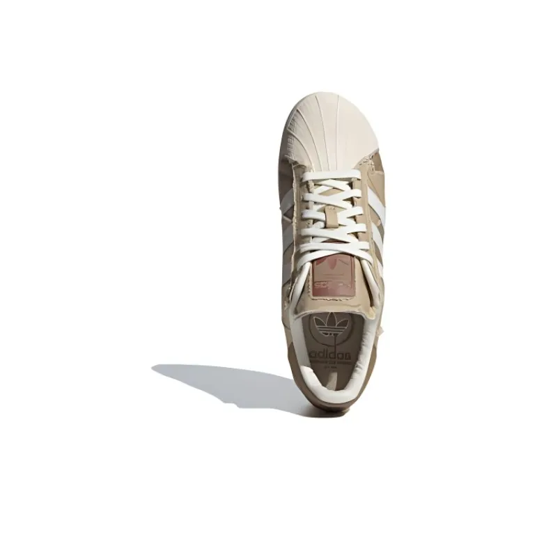 Adidas Originals SUPERSTAR XLG Anti Slip Wear Resistant Low Top Skateboard Shoes Unisex Brown-4