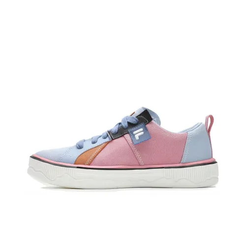 FILA FUSION POP 3 Canvas Shoes Women's Low-Top Pink, Blue, Black, White, Orange