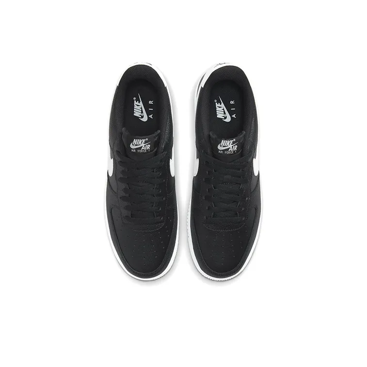 Nike Air Force 1 Low '07 Black White Pebbled Leather-3