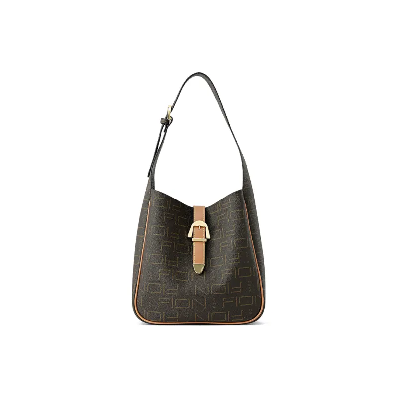 FION Shoulder Bags Coffee/Tea Brown-0