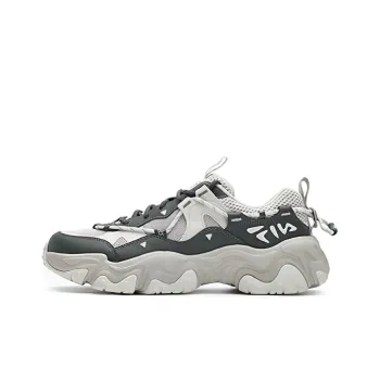 FILA FLUID 5 Cat Paw 5.0 Wear Resistant Low Top Casual Shoes Men's White Gray