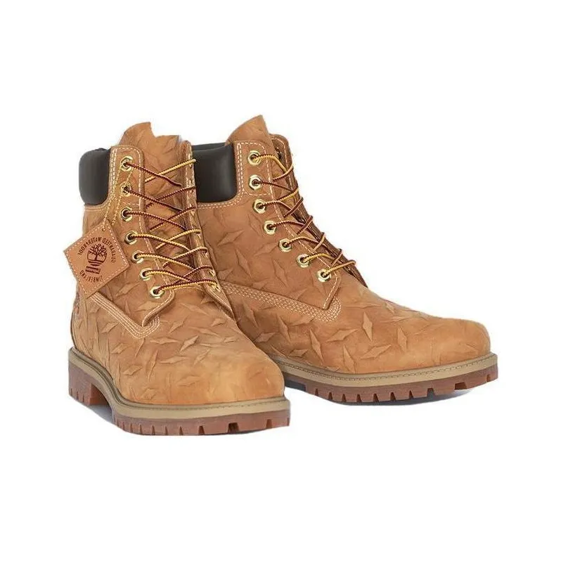 Timberland 6" Premium Waterproof Boot Supreme Diamond Plate Wheat-3