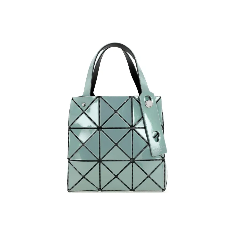 ISSEY MIYAKE CARAT Polyvinyl Chloride Resin Tote Bag Shopping Bag Handbag Women's Gray Green-2