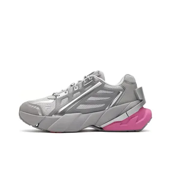 FILA FUSION TI 22 Cushioned Wear Resistant Lightweight Low Top Casual Shoes Women's Silver Gray