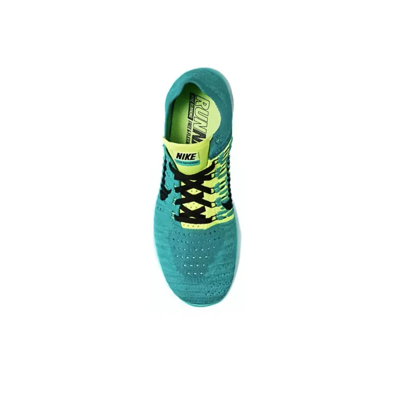 Nike Free RN Flyknit Cushioned Slip-Resistant Low-Top Casual Running Shoes Unisex Turquoise-2