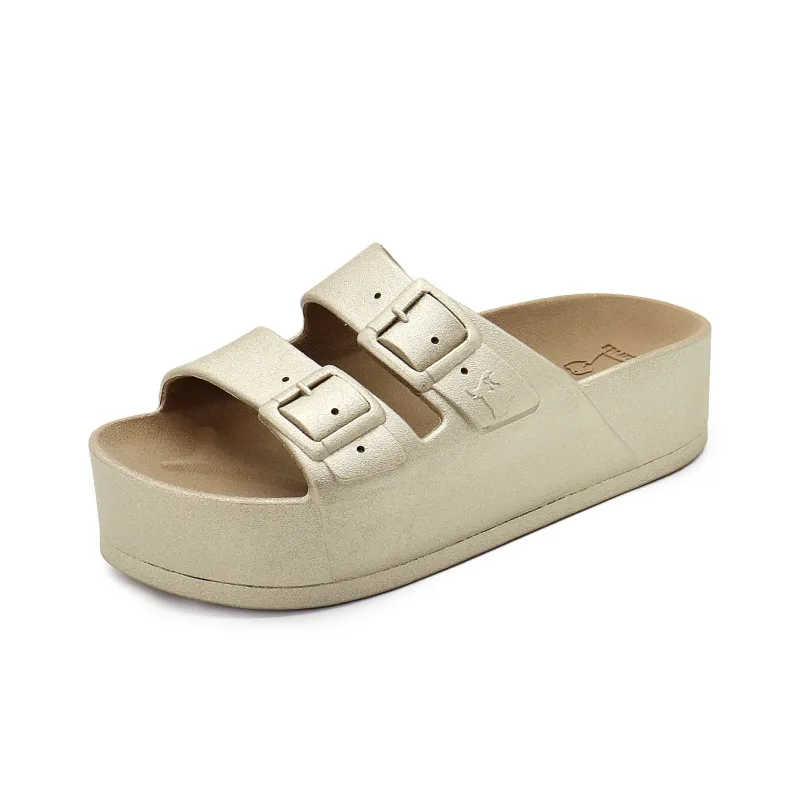 Cacatoès Beach Sandals Unisex Gold-4