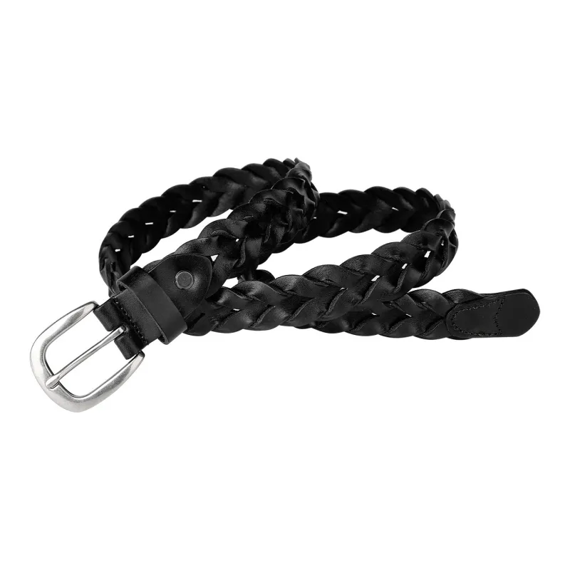 Jaylen Oos Handmade Perforated Pin Buckle Style Leather Belts Women's Width  3CM-3