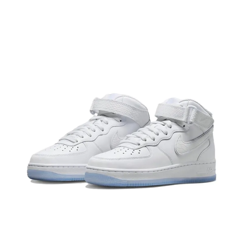 Nike Air Force 1 Mid White Snakeskin Ice Women's-2
