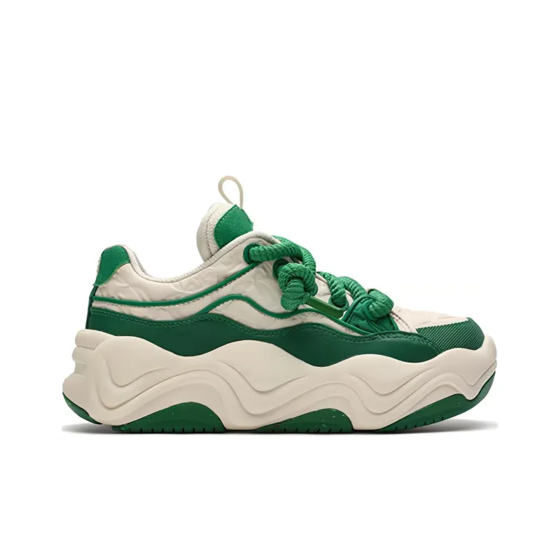 FILA Fashion Skate Shoes 'White Green' Women's-1