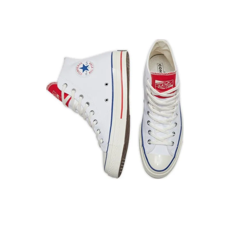 Converse Chuck Taylor All Star 70 Hi Twisted Tongue White Red-2