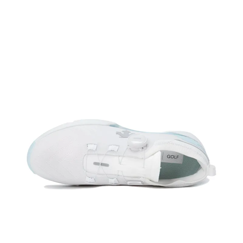 DESCENTE Non slip Lightweight Low Top Golf Shoes Unisex White Blue-3