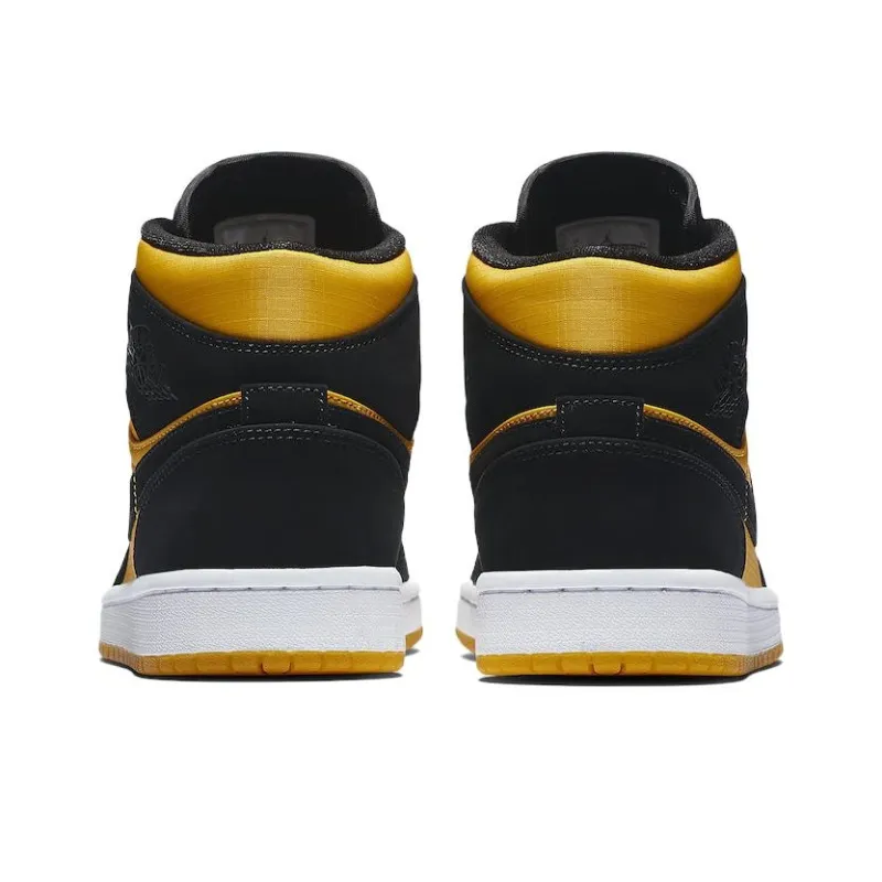 Jordan 1 Mid Black Gold-4