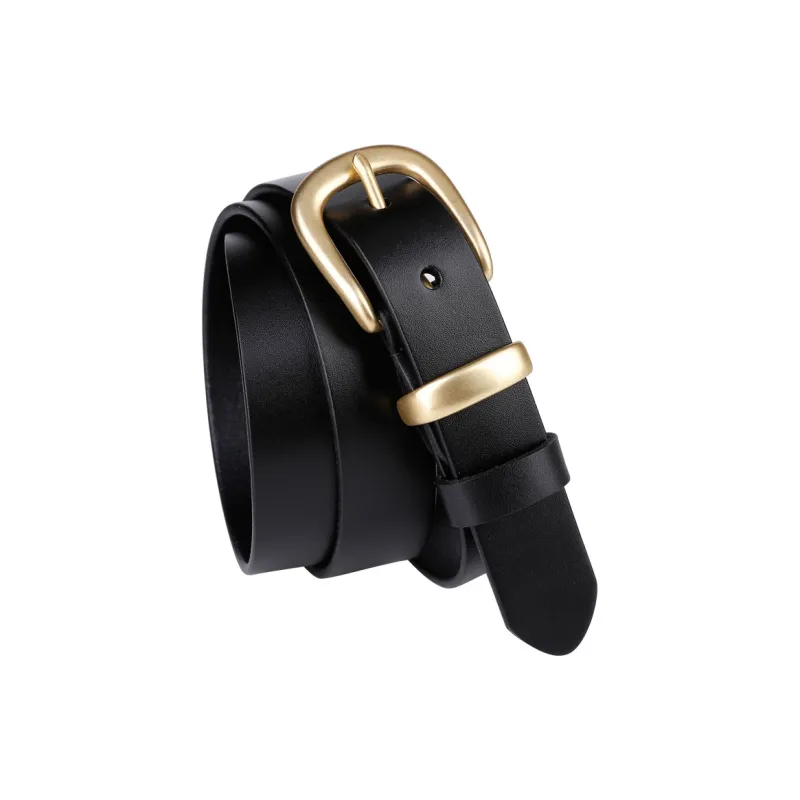 Jaylen Oos Pure Copper Pin Buckle Top Grain Cow Leather Leather Belts Women's-1