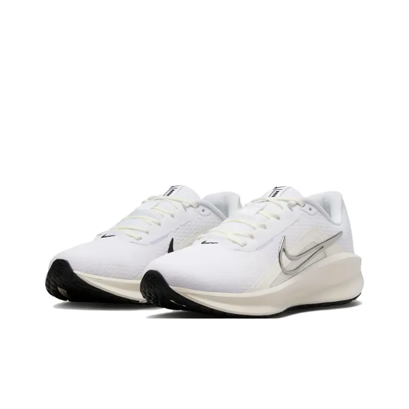 Nike Downshifter 13 White Black Sail Metallic Silver Women's-2