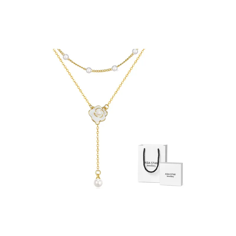 Asia Star Alloy Necklaces Women's-1