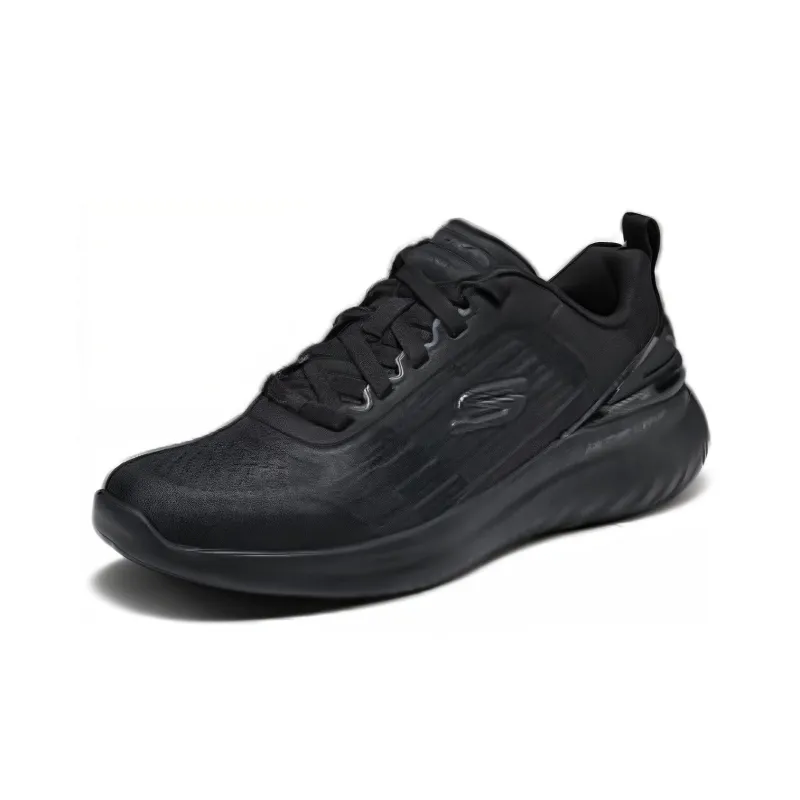 Skechers Sport Cushioned Anti Slip Wear Resistant Breathable Quick Drying Low Top Casual Running Shoes Men's Black-2
