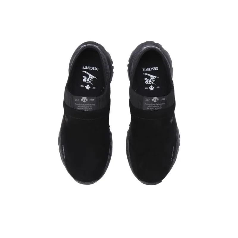 DESCENTE Cushioning Wear Resistant Low Top Running Shoes Unisex Black-2