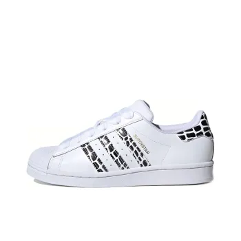 Adidas Originals Superstar White Leopard Stripes Women's