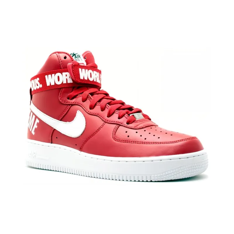 Nike Air Force 1 High Supreme World Famous Red-2