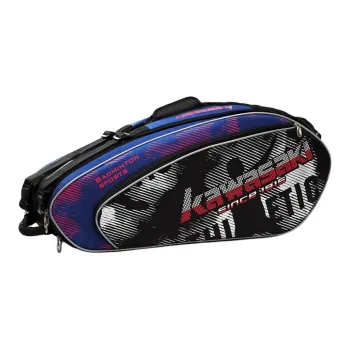 Kawasaki Badminton Racket Bags 6 Pcs Pack Sporty Style Crossbody Bag Blue Purple Unisex Independent Shoe Bag