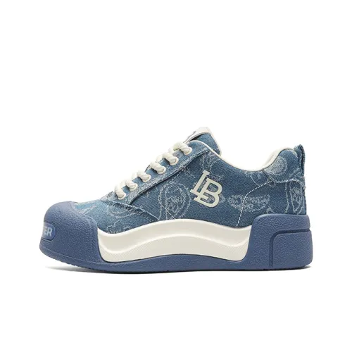 Lilbetter Canvas Shoes Unisex Low-Top Blue/White