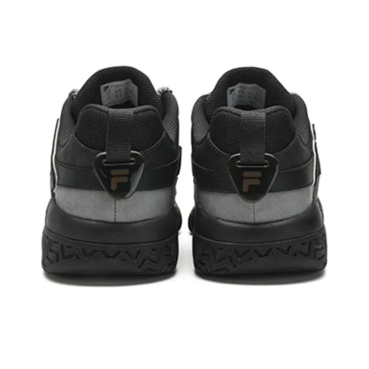 FILA FUSION BARRICADE Slip Resistant Breathable Low Top Casual Shoes Men's Black-4