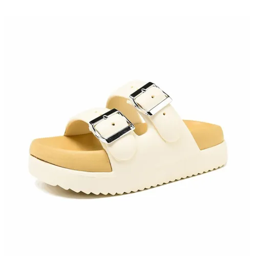 EXULL Q Slide Slippers Women's White