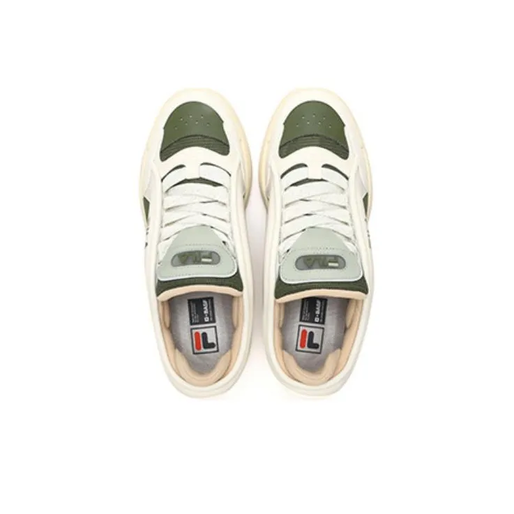 FILA MIX 2 Low Top Skateboard Shoes Men's White Green-2