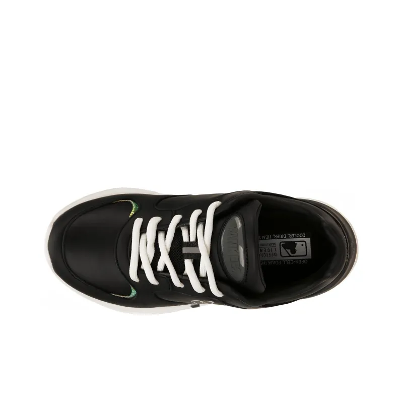 MLB Big Ball Chunky Cookie Anti Slip And Wear Resistant Lightweight Low Top Vintage Chunky Sneakers Unisex Black White-2