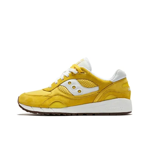 Saucony Low Top Running Shoes Unisex Yellow White