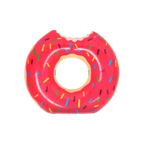 Adandyish Adults Donut Swim Ring Chocolate Underarm Float Ring Extra Thickened Beach Water Play