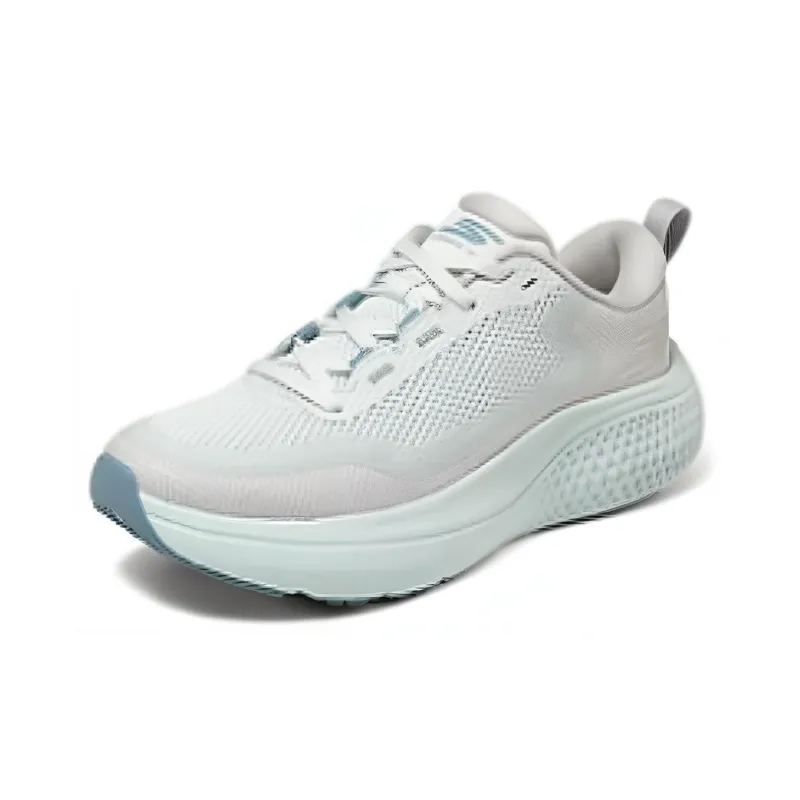 Skechers Cushioning, Wear Resistant Low Top Running Shoes Women's Gray Blue-2