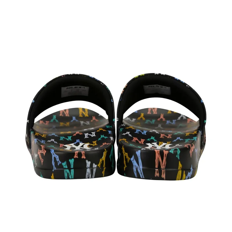 MLB MONOGRAM Reading Collection Quiet Slide Slippers Unisex Black-4