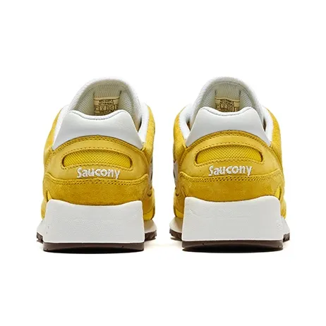 Saucony Low Top Running Shoes Unisex Yellow White-3