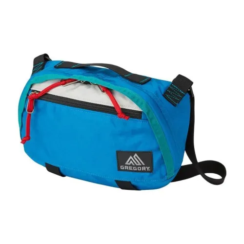 GREGORY Modified Polypropylene Shoulder Bag Crossbody Bag Medium Size Unisex Gray Blue
