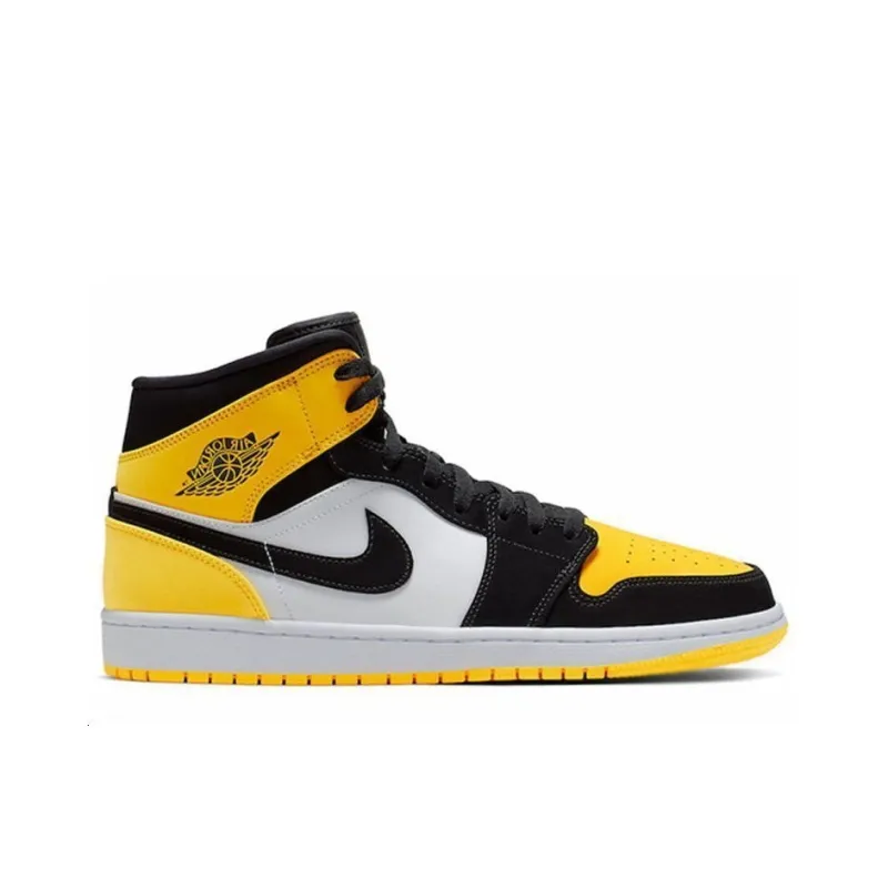 Jordan 1 Mid 'Yellow Toe Black'-1