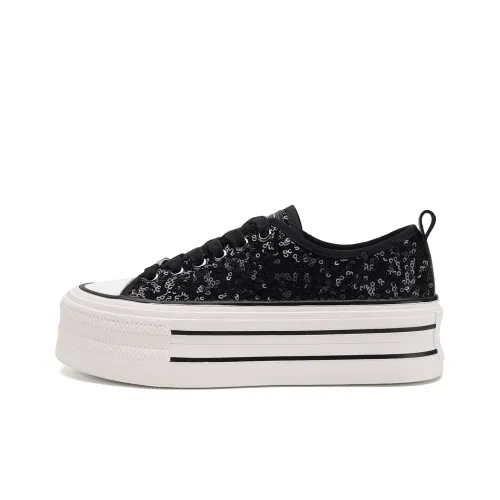 D FUSE SCANDINAVIA White Sneakers Low Top Skateboard Shoes Women's