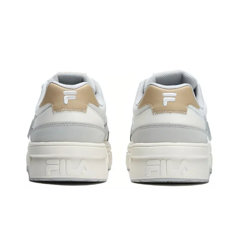 FILA FUSION Classic Skate Shoes 'White Grey'-3