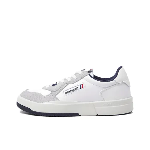 Le Coq Sportif Skateboard Shoes Unisex Low-Top White Gray