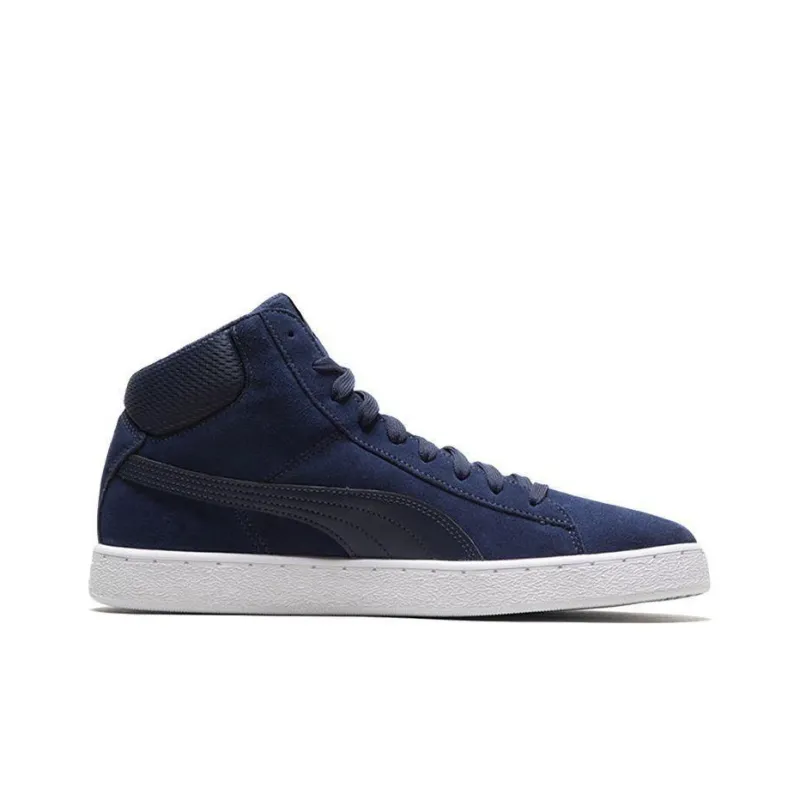PUMA 1948 Mid Blue/White/Gold Mid Casual Board Shoes-1