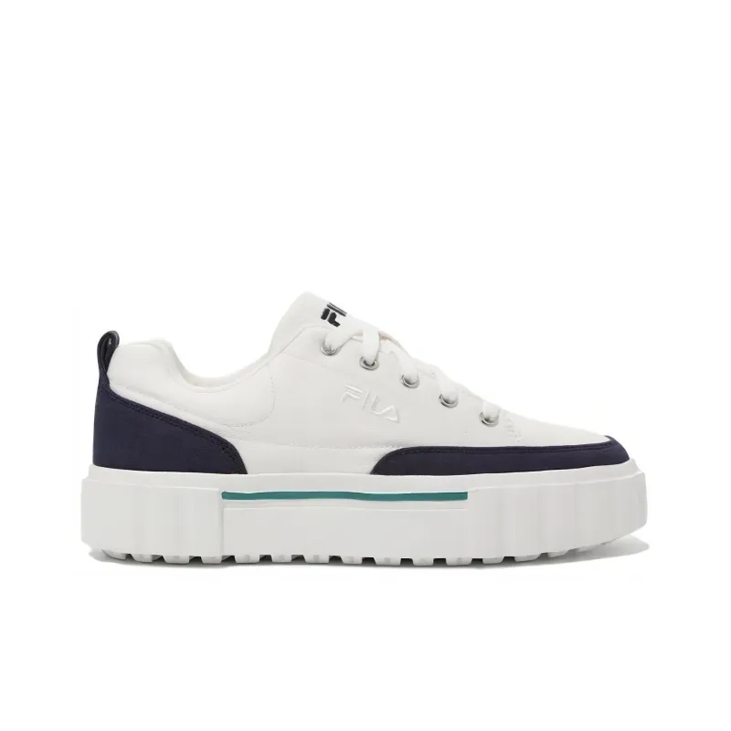 FILA Cushioning, Wear Resistant Low Top Skateboard Shoes Unisex White Black Korean Style-1